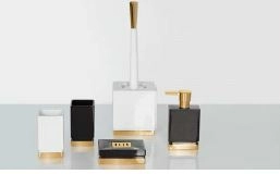 100х100 Мыльница Spirella Roma, цвет черный с серебряным фото 2