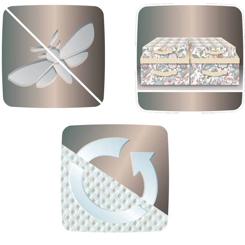 Кофр для хранения Hausmann Paisley 100x50x15см, бежевый фото 2