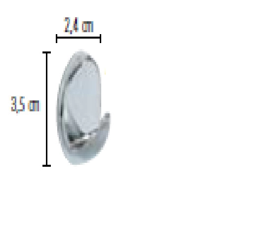 Картинка Набор крючков Spirella, 3шт, цвет серебро фото 2