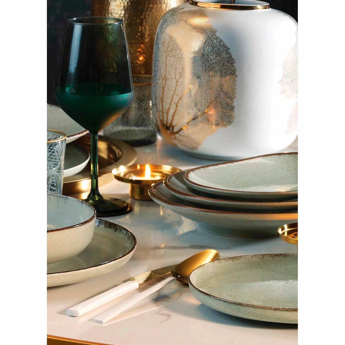 3 Блюдце Kutahya Pearl Lima 12см, синий фото 2