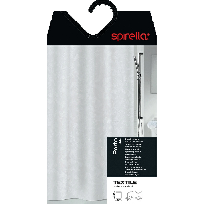 2 Штора для ванной комнаты Spirella Porto 180х200см фото 2