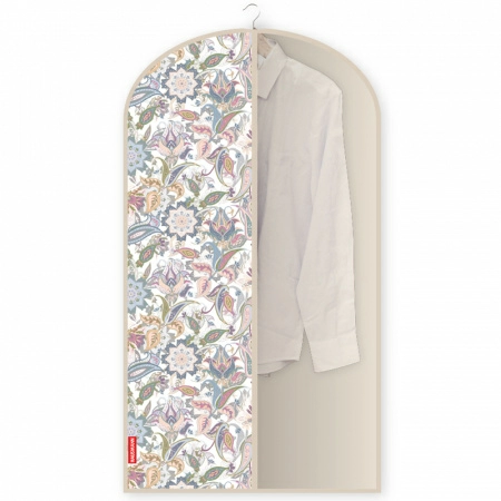 Полноразмерное изображение Чехол для одежды Hausmann Paisley 60x100см, бежевый фото 1