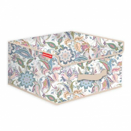 1 Кофр для хранения Hausmann Paisley 30x30x16см, бежевый фото 1