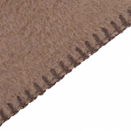 5 Плед 200x220см Pappel Cotton, голубой с бежевым фото 3