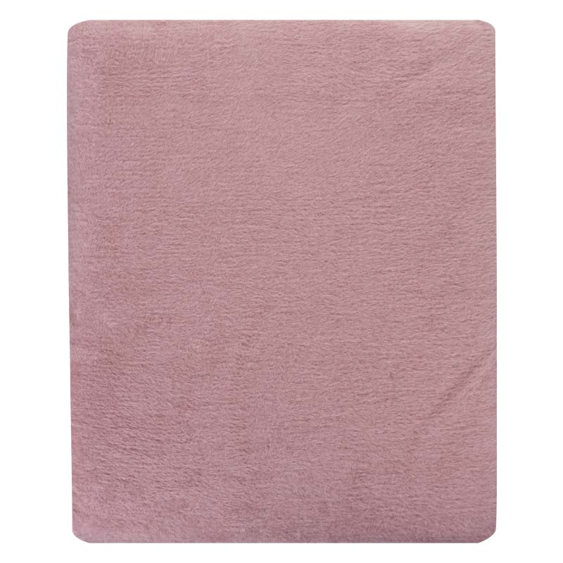 Плед 200x220см Pappel Cotton, розовый с серым фото 2