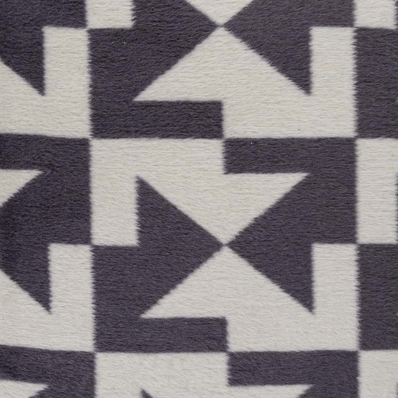 Плед 150x200см Pappel Scotch Jacquard, серый с белым фото 3